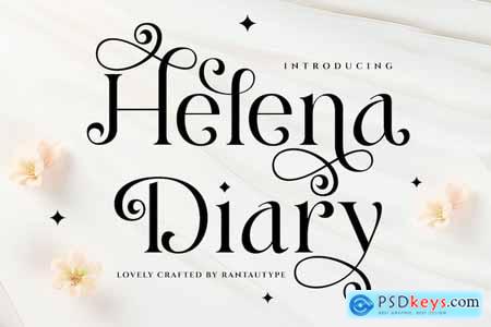 Helena Diary Beautiful Serif Font