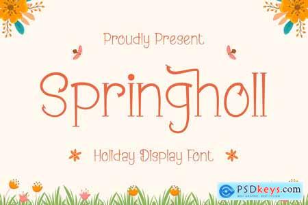Springholl - Holiday Display Font