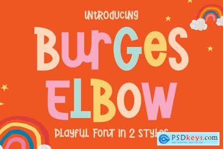 Burges Elbow - Playful Font In 2 Styles