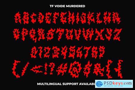 TF Voide Murdered Death Metal Font