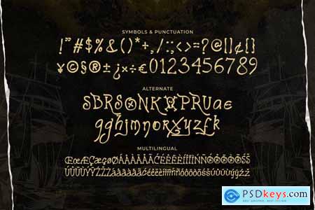 Pirate Master - A Pirate Display Font