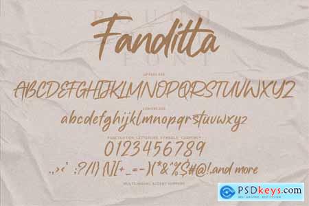 Fanditta - Brush Font