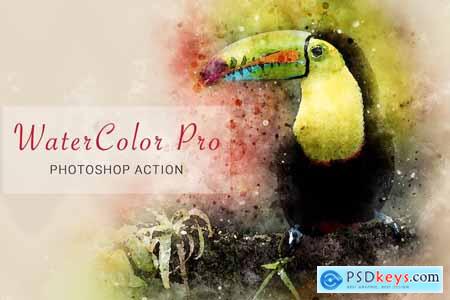 Watercolor Pro Photoshop Action