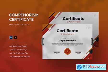 Compenorism - Certificate Template