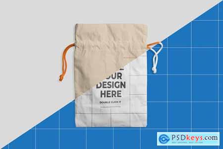 Linen Pouch Mockup