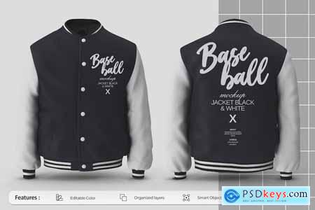 Baseball Bomber Jacket Mockup