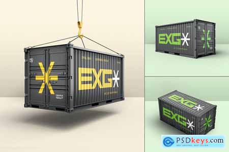 Logistic Shipment Large Cargo Metal Container Psd