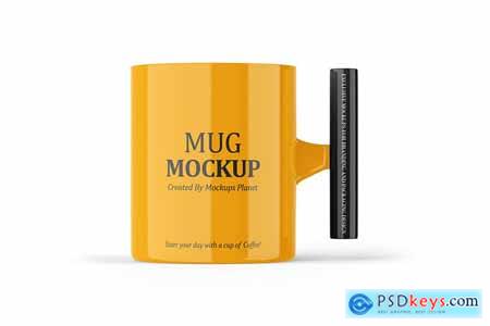 Mug with Wooden Handle Mockups