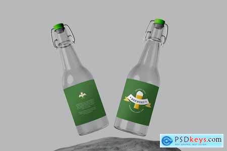 Glass Bottle Mockup