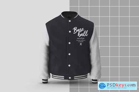 Baseball Bomber Jacket Mockup