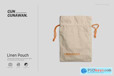 Linen Pouch Mockup