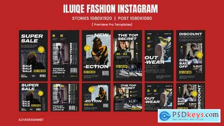 Iluiqe Fashion Instagram Template MOGRT File 47437047