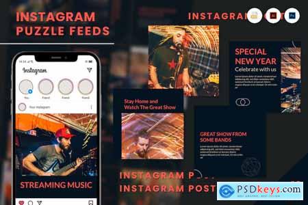 Music Concert Puzzle Instagram post