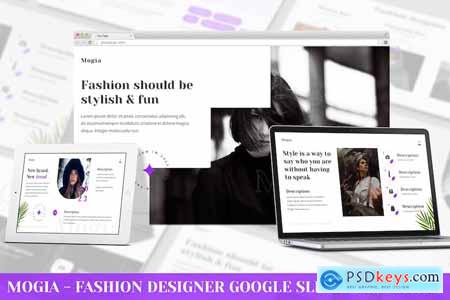 Mogia - Fashion Design Google Slides Template