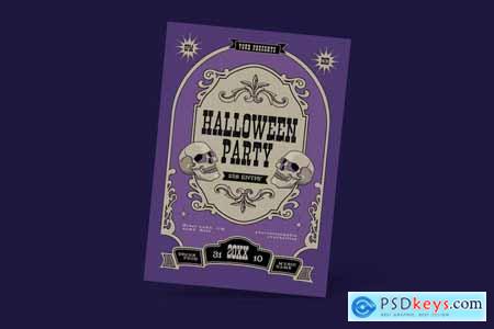 Halloween Party Flyer XNFT6QD