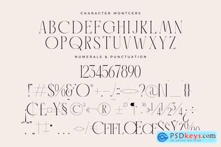 Montcers A Modern Serif Display Font