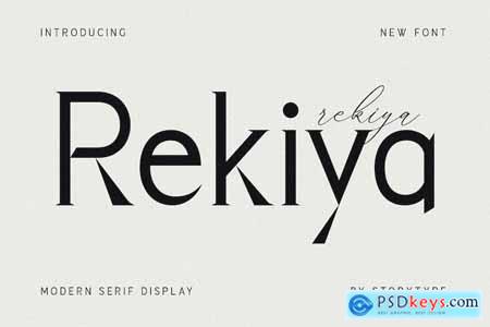 Rekiya Modern Serif Display Font