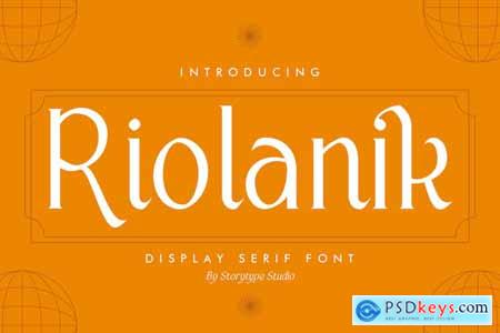 Riolanik Display Serif Font