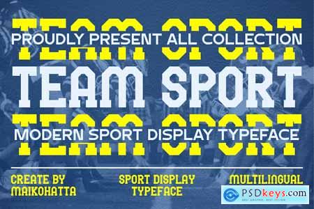 Team Sport - Modern Sport Display Typeface