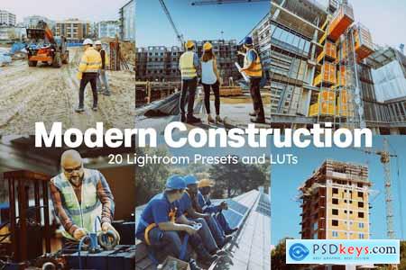 20 Modern Construction LUTs & Lightroom Presets