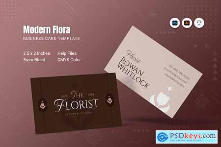 Modern Flora Business Card