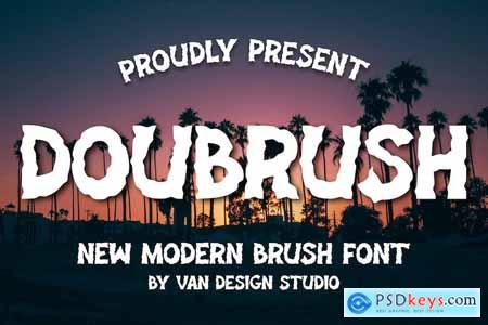 DOUBRUSH - Brush Font