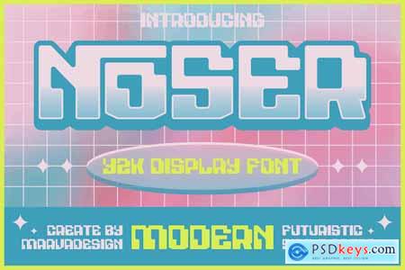 Noser - A Modern Y2K Font