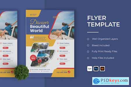 Discover World Travel Flyer