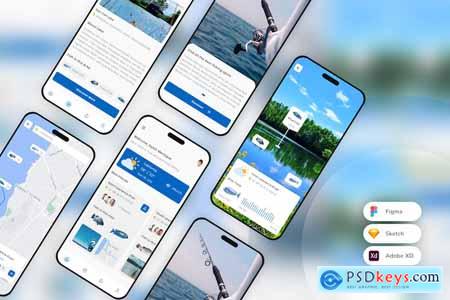 Fishing & Tournament Mobile App UI Kit