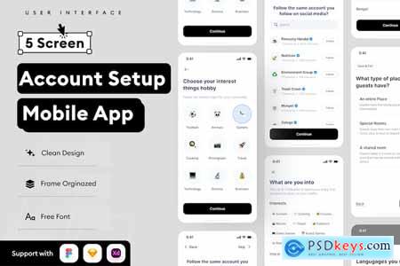 Account Setup Mobile App