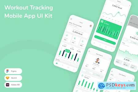 Workout Tracking Mobile App UI Kit