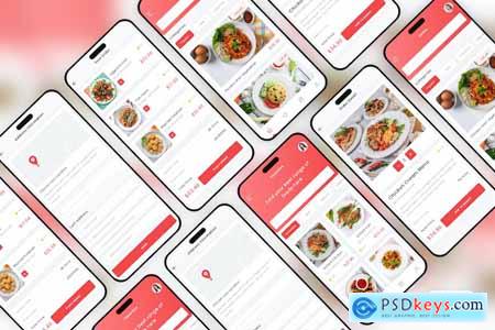 Food Service Delivery Mobile App UI Kit