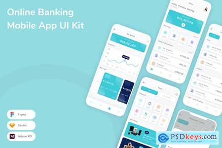 Online Banking Mobile App UI Kit