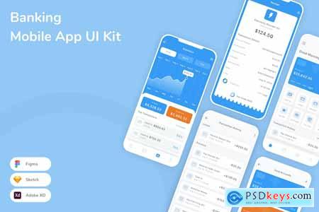 Banking Mobile App UI Kit X7XNRQC