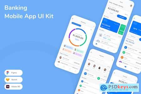 Banking Mobile App UI Kit J7Y6DZE