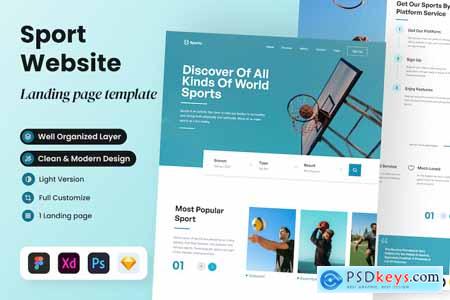 Sporty - Sport Website Landing Page