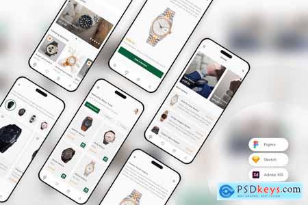 Watches Shop e-Commerce Mobile App UI Kit