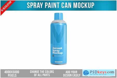 Spray Paint Can Mockup