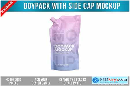 Doypack with Side Cap Mockup