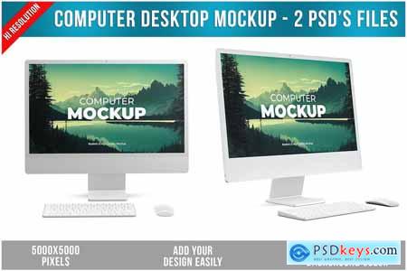 Computer Desktop Mockup