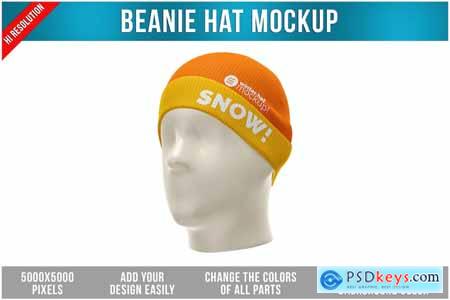Beanie Hat Mockup