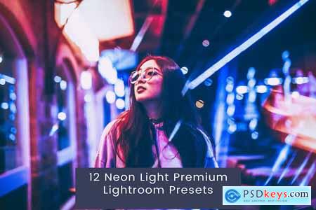 12 Neon Light Premium Lightroom Presets