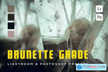 6 Brunette Grade Lightroom and Photoshop Presets