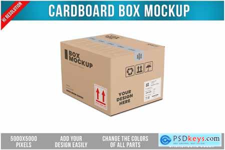 Cardboard Box Mockup