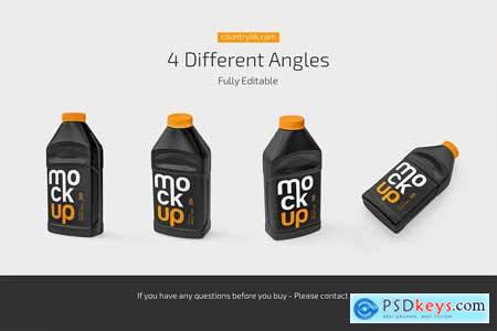 Motor Oil Bottle Mockup Set