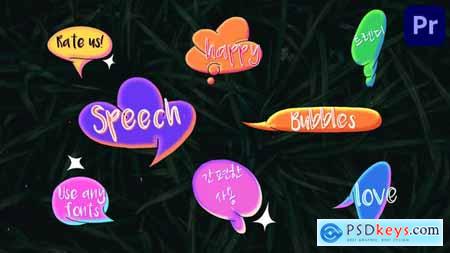 Spray Paint Speech Bubbles Premiere Pro MOGRT 47575567