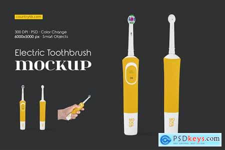 Electric Toothbrush Mockup Set