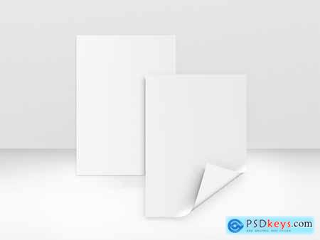 Corporate A4 Paper Stationery Psd Mockup Set