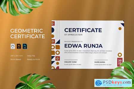 Geometric - Certificate