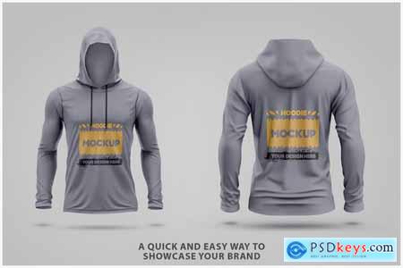 Hooded T-shirt Mockup